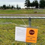 Construction will soon begin between two T-ball fields in the Dr. Standard Little League Park to dig a deeper well that City of Sequim staff said will help balance the pressure in the overall water system, improve water quality and meet forecasted water demands through 20 years. (Matthew Nash/Olympic Peninsula News Group)