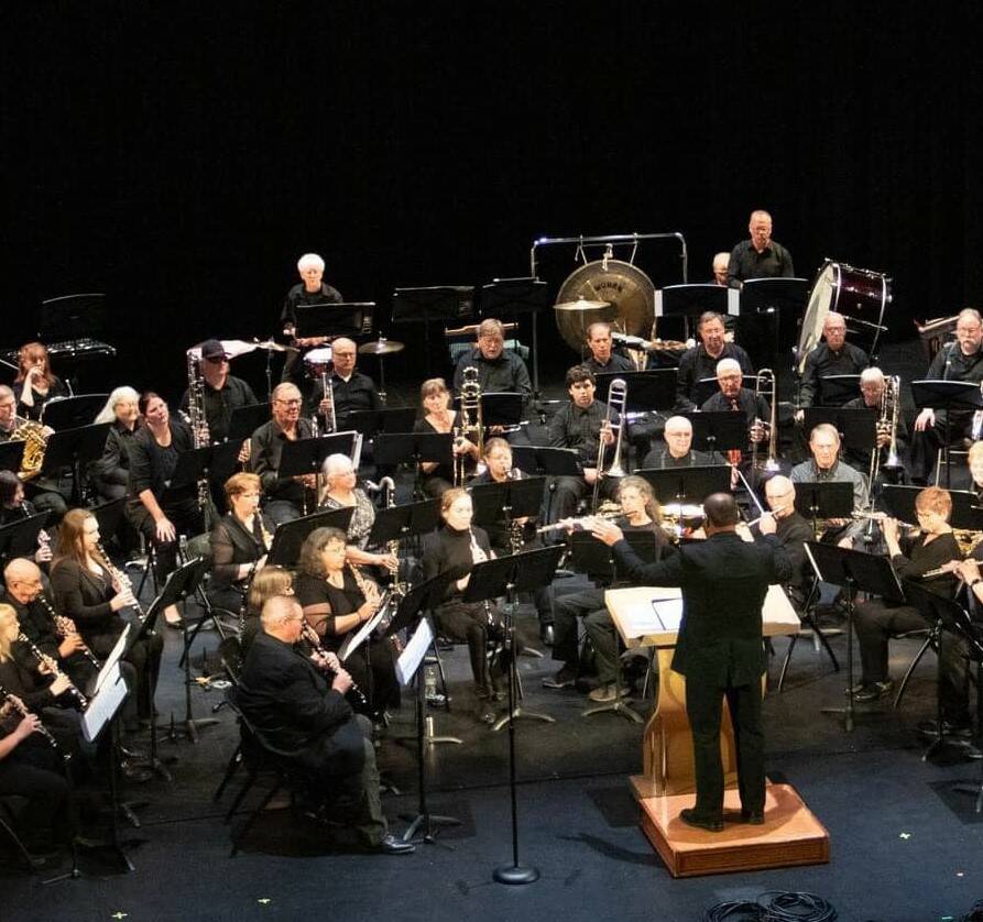 The Sequim City Band performs in July 2023 at the Field Arts & Events Halls Community Days concerts. (Photo by Nora Pitaro/Field Arts Events Hall)