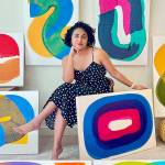 Painter Neha Panicker is one of five women artists in A Warm Embrace, the exhibition opening Saturday, March 2, at Northwind Art's Jeanette Best Gallery in downtown Port Townsend. photo courtesy of Neha Panicker