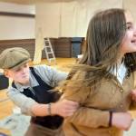 Caleb Sigmund and Isla Siamas rehearse as the lovers for A Midsummer Nights Dream.