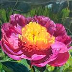 Vivian Matts The Emperors Choice, the Peony is among the paintings in Northwind Arts new installation at Jefferson Healthcare Hospital. (Vivian Matt)