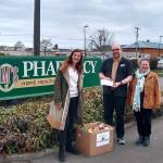 Pictured, left to right, are Hermina Solomon, Ryan French and Amy McIntyre.