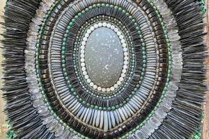 Shelley Jayes mosaic titled The Lava Exhaled is part of Breathe, a new Showcase 2024 display at Jeanette Best Gallery in downtown Port Townsend. (Northwind Art)