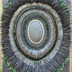 Shelley Jayes mosaic titled The Lava Exhaled is part of Breathe, a new Showcase 2024 display at Jeanette Best Gallery in downtown Port Townsend. (Northwind Art)