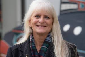 Annette Nesse, at the Jamestown SKlallam Tribes main campus in Blyn in December 2021, is serving as interim director at the Dungeness River Nature Center, the organization announced. (Emily Matthiessen/for Olympic Peninsula News Group)