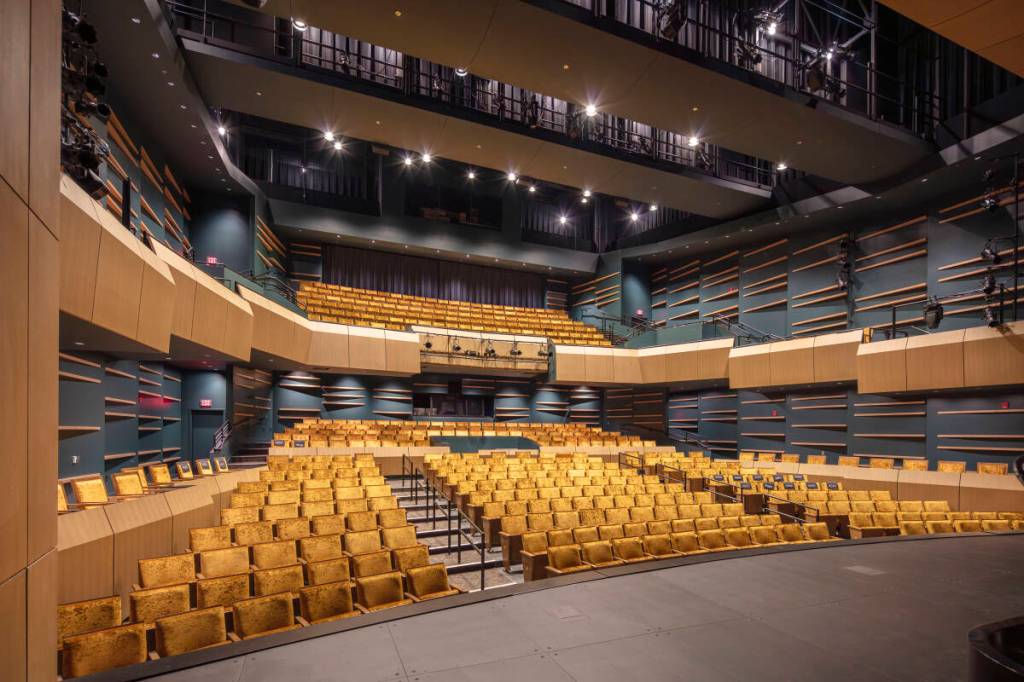 Locals and visitors can enjoy the 500-seat Donna M. Morris Theater. Photo courtesy of Field Hall.