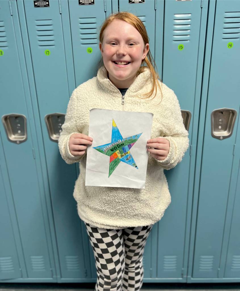 Courtesy photo
Dawn Munson of Dry Creek Elementary was the winner of the 2024 North Olympic Kids Marathon medal contest.