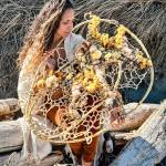 Tininha Silva of Port Townsend will bring her circular tapestry, I Was Listening to the Ocean, to Northwind Arts Jeanette Best Gallery for the Lush Language exhibit. (Tininha Silva)