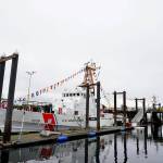 The U.S. Coast Guard cutter Anacapa is being decommissioned after 34 years of service, the last of which had the ship homeported in Port Angeles. A ceremony Friday bid farewell to the vessel, which will make its final journey to the Coast Guard Yard in Baltimore, Maryland in the coming weeks. (Peter Segall / Peninsula Daily News)