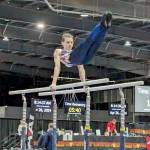 Liam DeWolf competes in the 2024 Mens Western National Championship in the parallel bars in Chandler, Ariz.
Liam DeWolf competes in the 2024 Mens Western National Championship in the parallel bars in Chandler, Ariz. (Klahhane Gymnastics)