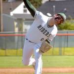 Port Angeles pitcher Colton Romero throws against Fife on Tuesday at Port Angeles Civic Field. (KEITH THORPE/PENINSULA DAILY NEWS)