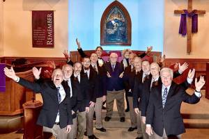 The Peninsula Mens Gospel Singers will perform a benefit concert on Sunday.