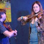 Chris Lynch and Chandra Johnson perform as a duo on the Chamber Stage at the Juan de Fuca Festival of the Arts on Saturday in Port Angeles. (Keith Thorpe/Peninsula Daily News)