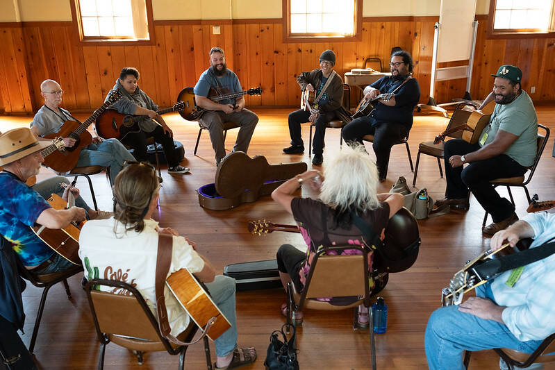 Centrums Acoustic Blues Workshop offers the chance to learn from master musicians in small, focused sessions. Photo courtesy Centrum