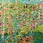 Isabel Elena Pérezs pastel Robins in the Alder Grove is part of the Lush Language exhibit at Northwind Arts Jeanette Best Gallery in Port Townsend.