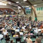 Program Directors Nathan Rodahl of Port Angeles High School, Traci Tyson of Stevens Middle School and Hamilton Elementary, Carol Koenig of Jefferson and Roosevelt Elementary schools and Amber Roskamp of Dry Creek and Franklin Elementary schools will lead the All City String Review on Thursday.