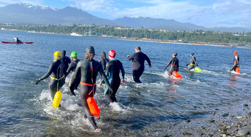 Swimmers cross Port Angeles harbor in Orca Bait event | Peninsula Daily ...