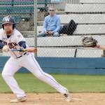 Wilder Seniors Ezra Townsend bunts against Whatcom Post No. 7 earlier this season. Wilder Senior and Wilder Junior both enter the Dick Brown Memorial Tournament having gone 3-1 this weekend at tournaments in Mount Vernon and Selah. (Dave Logan/for Peninsula Daily News)