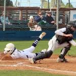 Dave Logan/for Peninsula Daily News 
Wilder Seniors Bryant Laboy slides safely home as the throw from the outfield was a bit late to the catcher during Wilders 10-0 victory over Cascade Baseball Club Crush on Thursday at Civic Field.