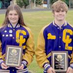Siblings Naomii and Dom Sprague were named the Crescent Loggers Athletes of the Year. Naomii competed in volleyball, basketball and track for the Loggers while Dom plays football, basketball and track. (Crescent High School)