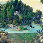 Canyon to Estuary: Return of the Elwha River by Larry Eifert is part of the exhibit Beauty and Resilience: From Dismantling to Ecosystem Recovery at the Port Angeles Fine Arts Center through Sept. 8.