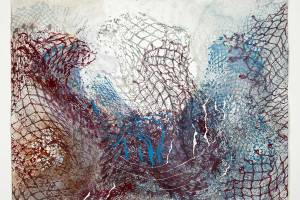 Blue Lightning is one of the artworks by Shirley Scheier, who will give a free artist talk on Thursday at Northwind Arts Jeanette Best Gallery in Port Townsend. (Shirley Scheier)