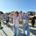 Jan and Mike Berman of from Port Ludlow dance to the band Marmalade during the first Concert on the Dock on Thursday at Pope Marine Park in Port Townsend. (Steve Mullensky/for Peninsula Daily News)