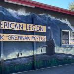 Remember Me, the large-scale mural on the American Legion-Jack Grennan Post 62 hall, was unveiled at a public event on Saturday. (Melissa Klein)