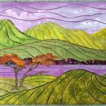 Natures Tapestry by Merrie Jo Schroeder is on exhibit at Wilderbee Farms during September.