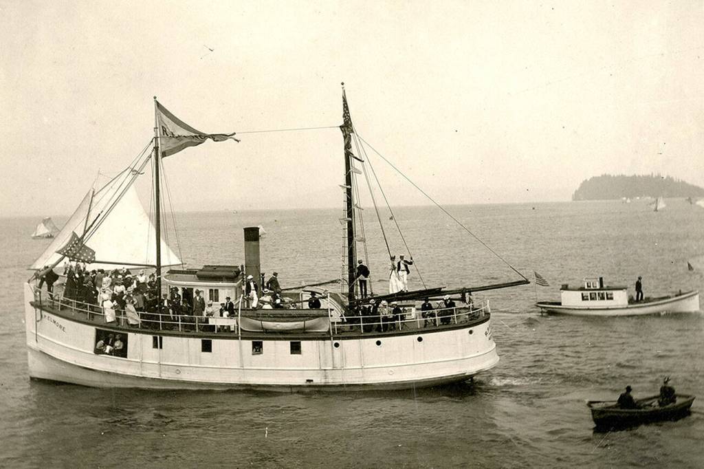 The S.S. R.P. Elmore of Astoria, Ore., circa 1890. (Washington State Historical Society collection)