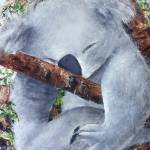 The art to be featured at various locations during the First Saturday Art Walk includes “Koala” by Ann Arscott.