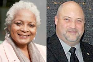 Phyllis Bernard, left, and Ken Simpson.