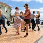 The Lindy Hop Community Dance Class will take place from 4 p.m. to 7 p.m. Friday at Tyler Plaza, taught by Michael McCurdy and Sarah Peller, is set to live music by the Jonas Myers Quartet. (Gage Pacifera)