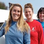 Among the Volunteer Hospice of Clallam County staff participating in the Reach & Row for Hospice events are, from left, nurses Rebecca Ward and Ellen Bower, both of Port Angeles, and Melissa Ayoub of Sequim.