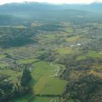 This 2020 aerial photo shows Sequim and the bypass that was opened in 1999. It deterred traffic from Washington Street in hopes of creating less congestion. (Michael Dashiell/Olympic Peninsula News Group file)