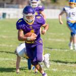 Quilcenes Andrew Perez runs for yardage against Crescent in Quilcene during the 2023 season. Perez returns for the Rangers this year. Steve Mullensky/for Peninsula Daily News