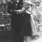 Seaman First Class Ralph Henry Keil and girlfriend Ginny Grimm during what is believed to have been his last visit home on leave in October 1941.