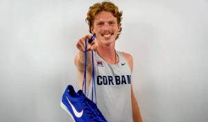 Port Angeles' Jack Gladfelter set a Corban University 6K record at the Linfield Harriers Classic at the end of August. (Corban University)