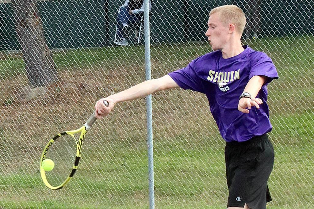 Sequim’s number one tennis player Jack Crecelius. dlogan