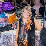 Denise Arey, owner of Expressions at 834 Water St. in Port Townsend, celebrates Girls Night Out during the 2023 event.