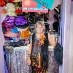 Denise Arey, owner of Expressions at 834 Water St. in Port Townsend, celebrates Girls Night Out during the 2023 event.