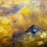 The Rough Side of the Mountain is among Jeanne Toals paintings in Elemental, the new show at Northwind Arts Jeanette Best Gallery.