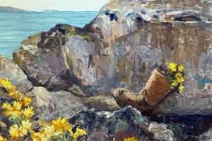 Melissa Doyels Floral Footing is on exhibit at the Blue Whole Gallery.