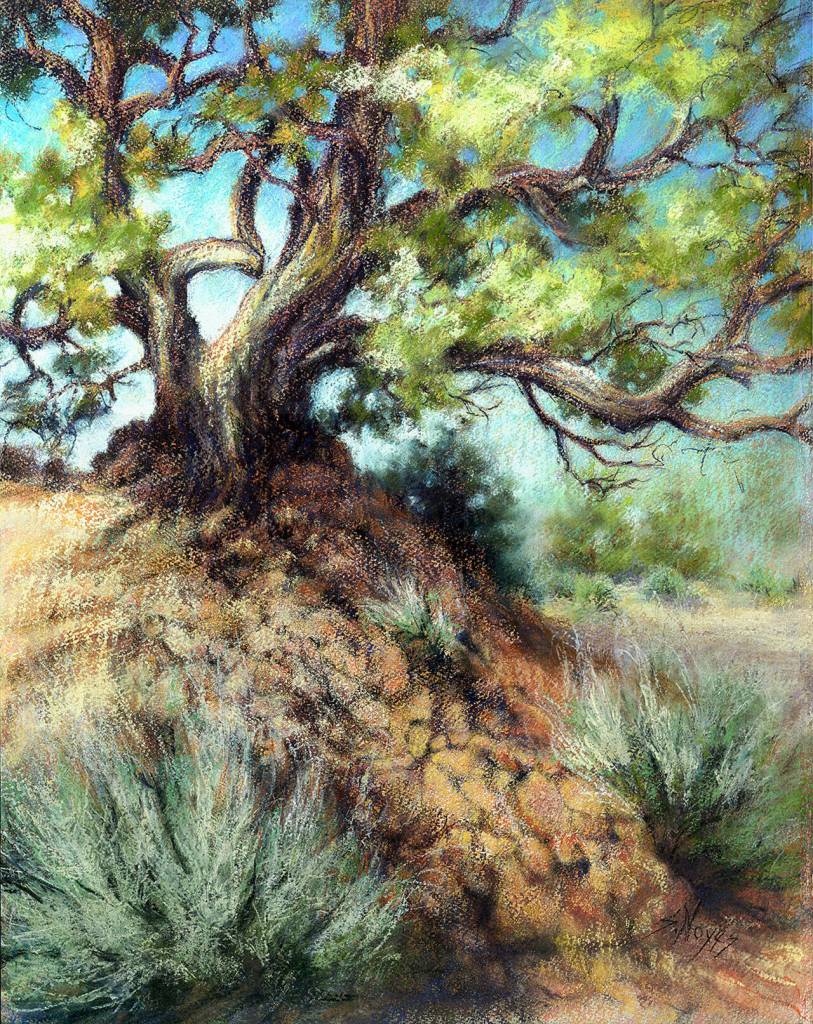 High Desert Zen by Suzan Noyes joins the Duet exhibit at the A. Milligan Gallery.
