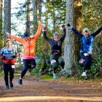 Runners in the inaugural Salt Creek 24 last October celebrate at the Salt Creek Recreation Area. The 24-hour endurance event returns for its second year on Oct. 26-27. (Matt Sagen/Cascadia Films)