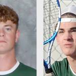 Luke Flodstrom, left, and Nathan Basden, Port Angeles boys tennis.