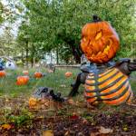 Residents of Halloween Town await your arrival, if you dare, at this yard on the corner of Quimper Lane and Chimacum Creek Road in Port Hadlock. (Steve Mullensky/for Peninsula Daily News)