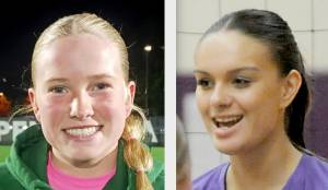 Mariah Traband, Port Angeles soccer and Arianna Stovall, Sequim volleyball.