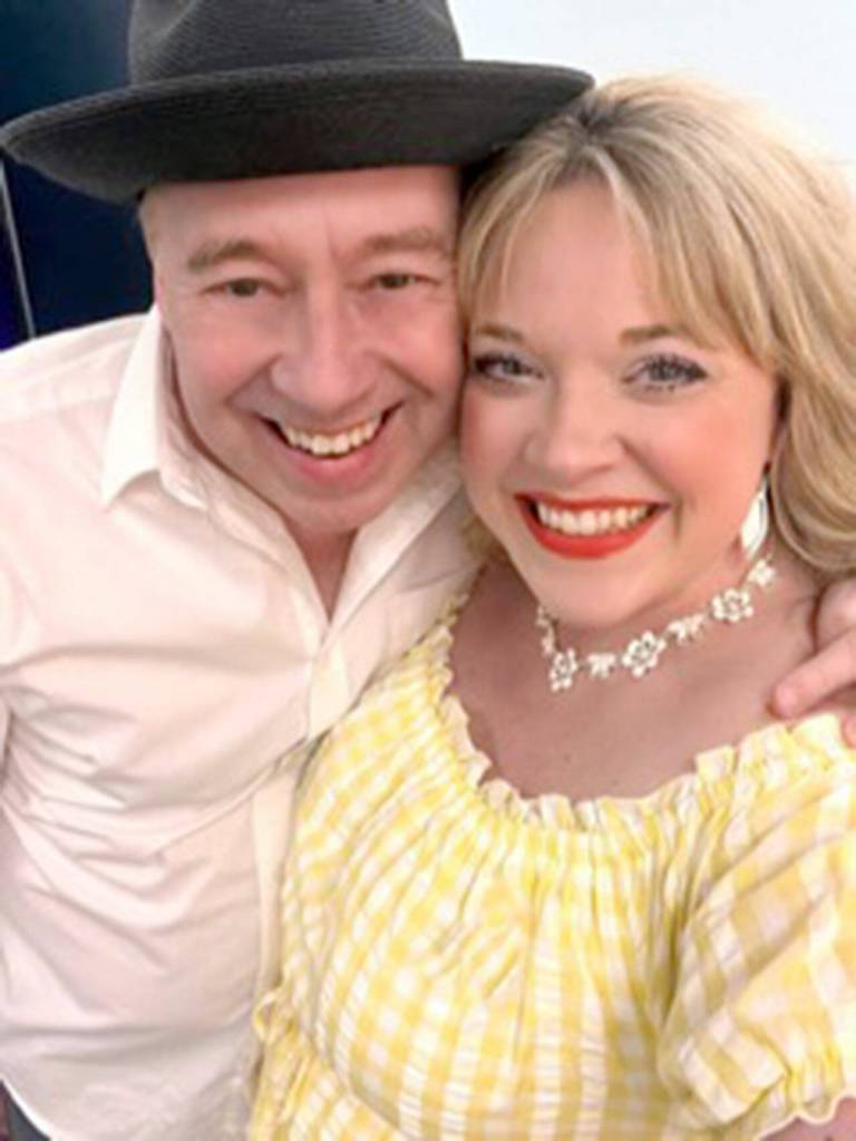 At-Large, a duo featuring Todd Ortloff and Amanda Bacon, will perform at a fundraiser for Monday Musicale on Sunday.