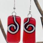 A pair of earrings by Maria McGrane, Port Ludlow Art Leagues jeweler of the month.